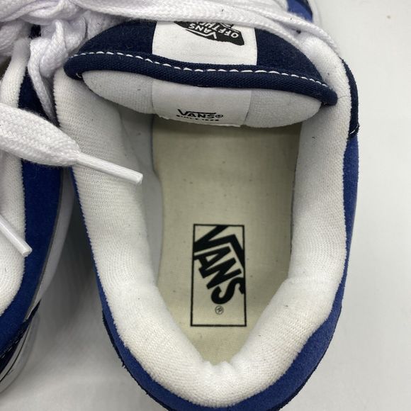 NWOT Vans Knu Skool Skate Sneakers Navy/True White VN0009QCNWD 721356 M8 W9.5 - Picture 7 of 11